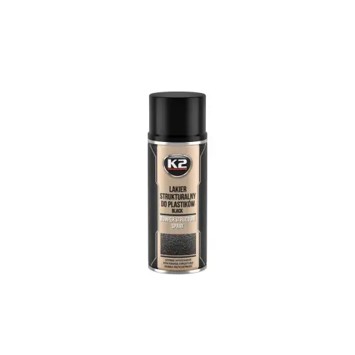 Spray vopsea auto texturată K2 pentru bară din plastic, negru 400 ml (L345) Livrare gratuită