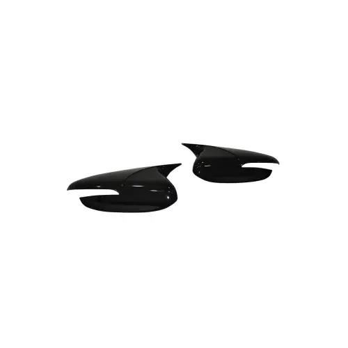 Livrare gratuită Capace oglinda tip Batman negru lucios pentru Kia Cerato 2016-2019, set 2 buc