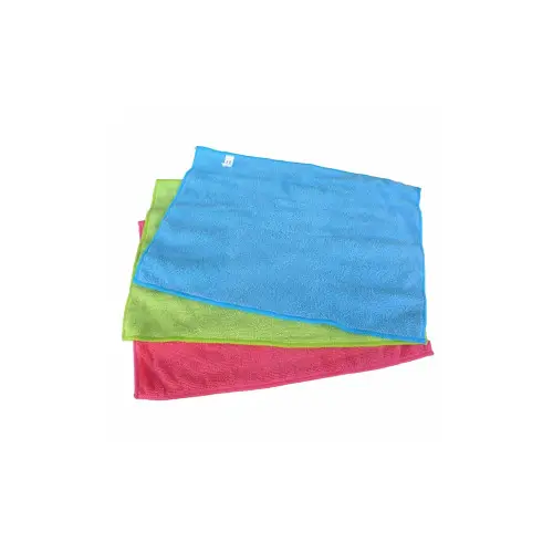 Set 3 lavete din microfibră 30x40 cm pentru curățare auto și casă Discount