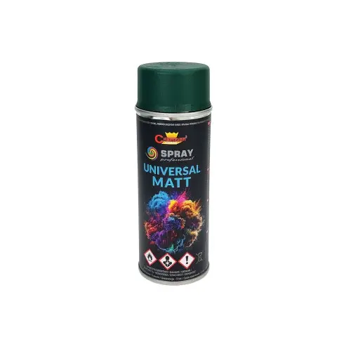 Spray vopsea verde mat RAL 6005 Champion, universal, 400 ml pentru metal și lemn Ofertă de sezon