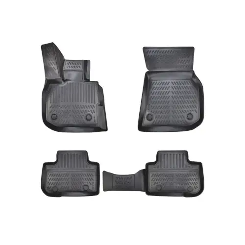 Set covorase cauciuc tip tavita BMW iX3 Electric 2021+, TPE negru, 4 piese Plată sigură