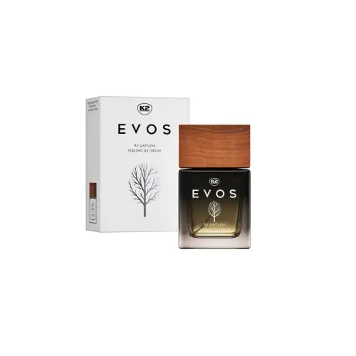 Ieftin Odorizant auto EVOS Men K2 50 ml, tip apă de parfum, cu capac din lemn