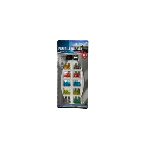 Set 10 sigurante auto cu clema tip NOVA T105 Zinc, 5A–30A pentru masina Chilipir