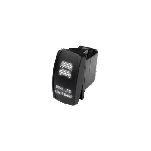 Întrerupător buton tip Rocket cu martor LED, 5 pini, 12V/24V (J35) Ofertă exclusivă