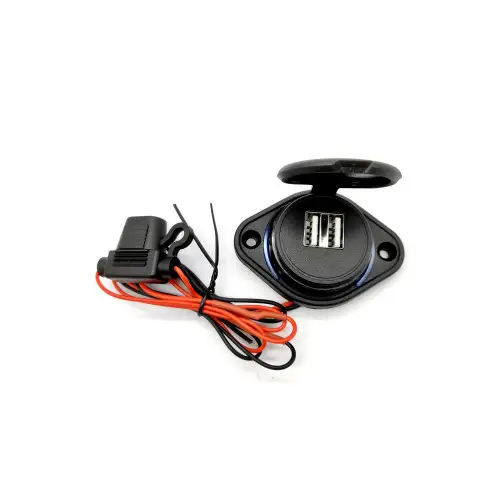 Vezi acum Panou USB dublu 4,8A cu siguranță pentru auto/marin, 12V/24V (MCA035B)