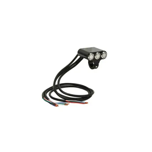Reducere Intrerupator moto din aluminiu cu 3 butoane, universal, Cod WCC001