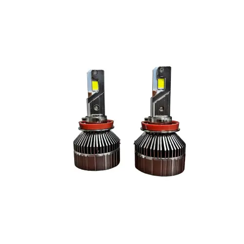 Plată sigură Set becuri LED H11 6000K Canbus 300W, 35000 lm, 12V-24V, cu ventilator