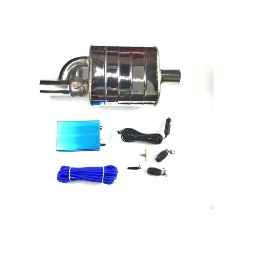 Tobă sport inox cu valvă cut-off și telecomandă, 76 mm (FM01) Chilipir