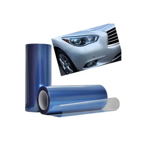 Reducere extra Folie protecție faruri și stopuri TPH albastră Premium, auto-regenerare, 0,6 m x 10 m
