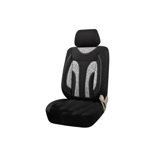 Reducere Set huse scaun auto universale față 1+1, negru cu inserții gri, OEM