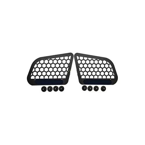Protectii geam metalice inox negre pentru Dacia Duster II 2018-2024, set 2 buc (SS-D2) Expediere rapidă