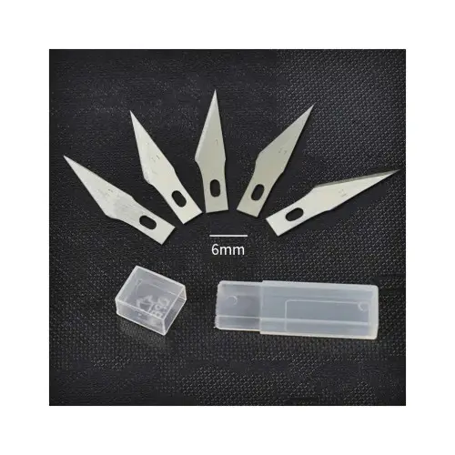 Bestseller Lame cutter pentru folie si colant, set 5 bucati, varf fin 6 mm (Cod 401001)