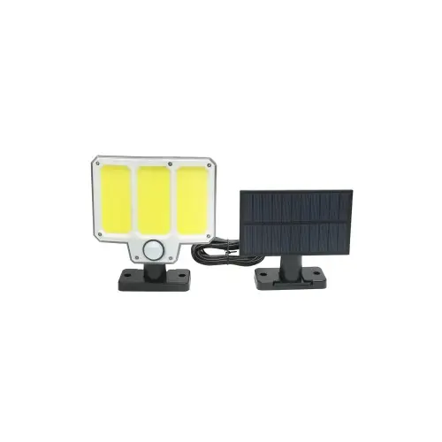 Promoție Lampă LED cu panou solar, telecomandă și baterie 1500mAh, IP65, 210 LED