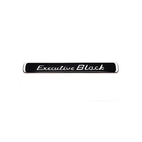 Calitate înaltă Ornament metalic auto Executive Black din aluminiu, crom cu negru, EB-22