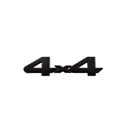 Emblemă metalică auto 4x4 neagră, 15 x 3,7 cm (Cod JS-12) Super ofertă