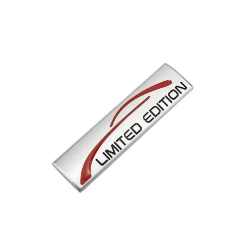 Reducere de preț Emblema auto metalica Limited Edition, cromata, autoadeziva, 9 x 2,4 cm