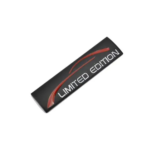Emblemă auto metalică „Limited Edition” negru, autoadezivă, 9 x 2,4 cm Plată securizată