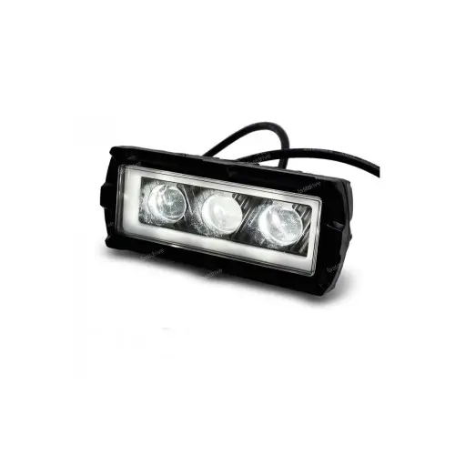 Doar azi Proiector LED auto cu angel eyes DRL alb, 1000 lm, 12–24V, IP67 (ZC-3WYB)