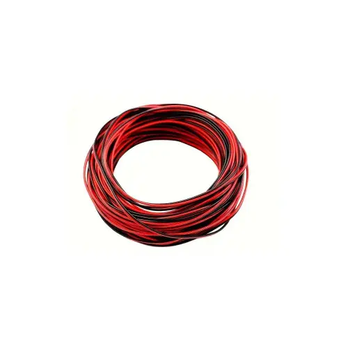 Cablu boxe rosu/negru 2x0,75 mm cupru, rola 10 m pentru audio Expediere rapidă