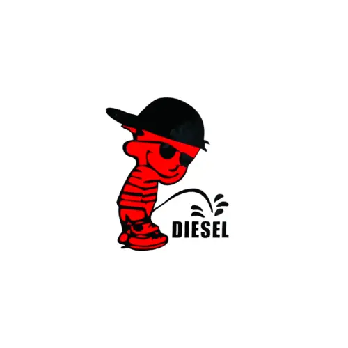 Abtibild auto fluorescent Boy Diesel 13x7 cm, pentru exterior si interior (YGT-10) Retur gratuit