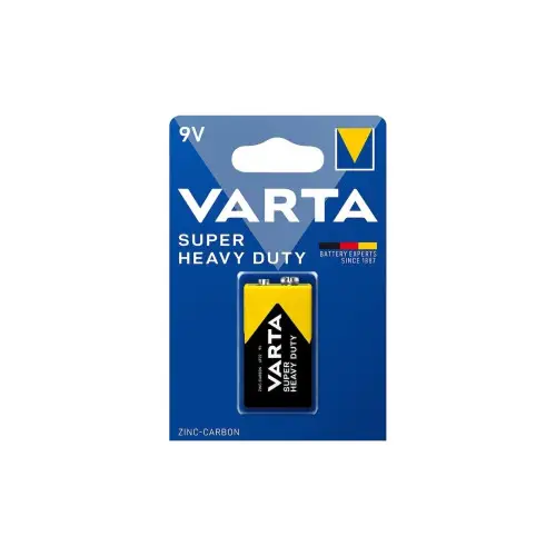 Baterie Varta Super Heavy Duty 9V 6F22 zinc-carbon, cod 556427 Disponibil imediat
