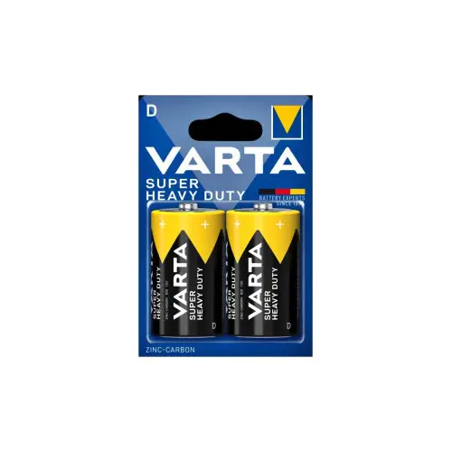 Set 2 baterii Varta Super Heavy Duty R20/D 1.5V Zinc-Carbon, 556342 Popular