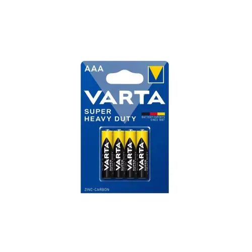 Cel mai vândut Set 4 baterii Varta AAA R3 zinc-carbon Super Heavy Duty 1.5V