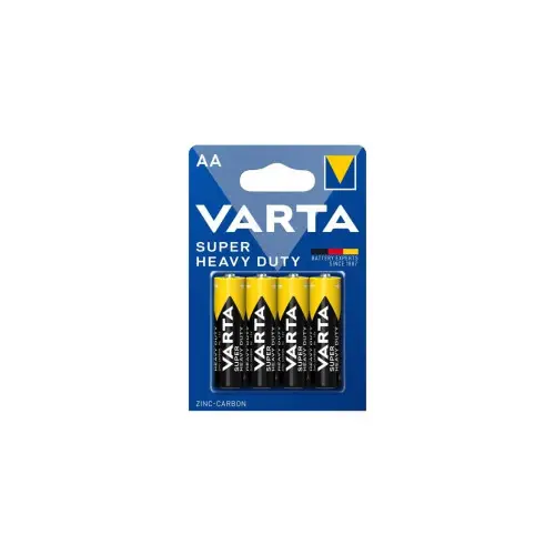 Cumpără online Set 4 baterii Varta AA R6 zinc-carbon Super Heavy Duty 1.5V (556267)