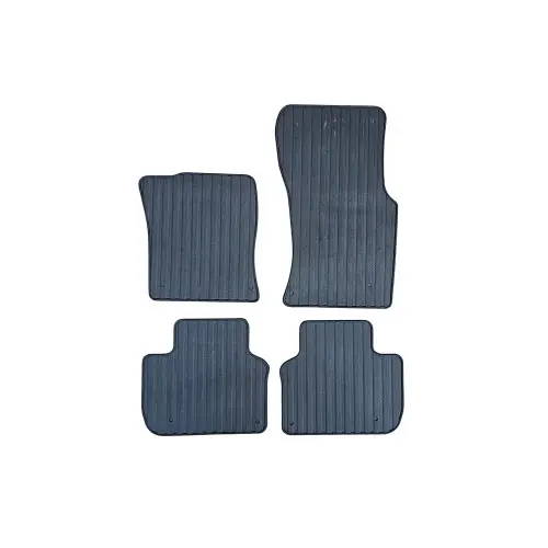 Set covoare din cauciuc pentru Jaguar XF X260 (2015+) cu bordura 1 cm, negre Chilipir