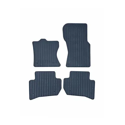 Set covoare cauciuc pentru Jaguar F‑Pace 2016+, negre, cu bordură 1 cm (4 buc.) Retur ușor