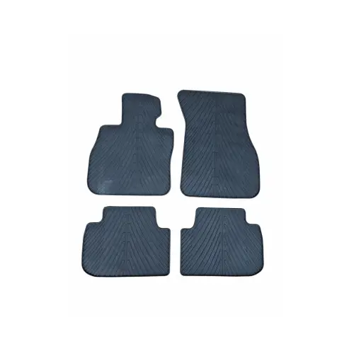 Reduceri Set covoare cauciuc pentru Range Rover Evoque 2018+, negre, bordura 1 cm (KROM032)
