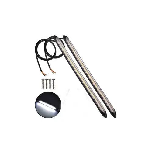 Set lumini LED DRL 12V 16 cm cu semnalizare dinamica, cod FS-1815 (2 buc) Bestseller