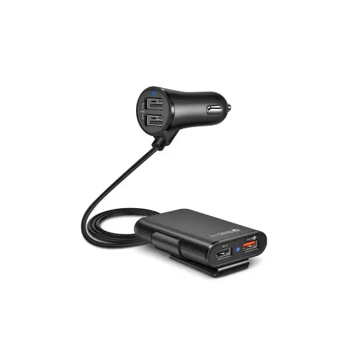 Cumpără acum Încărcător auto cu prelungitor 1,8 m, 4 porturi USB și Quick Charge 3.0 FS-6156