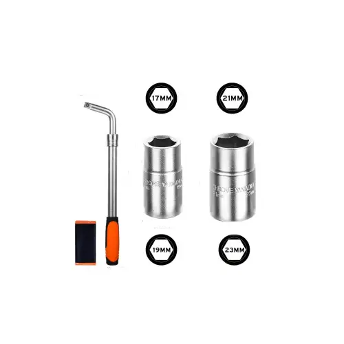 Cheie roată telescopică premium cu 2 capete 17/19 și 21/23 mm, oțel 40CR Nu rata