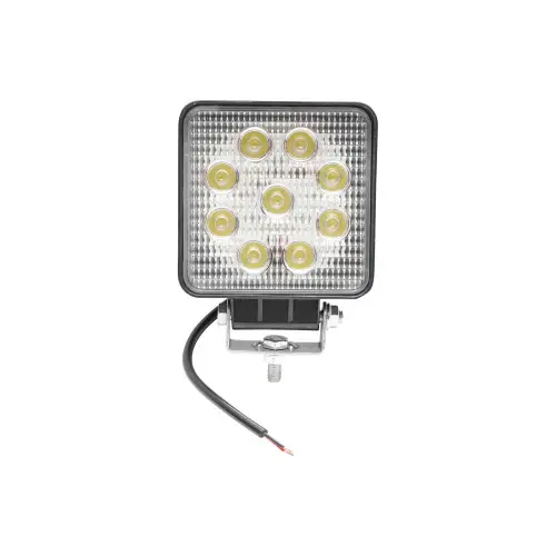 Proiector LED pătrat 27W, 9 LED, 10–60V, 60°, 1000 lm, IP67 (BK69005) Promoție