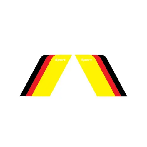 Ieftin Abtibild auto decorativ Sports German 22x12 cm, pentru interior si exterior