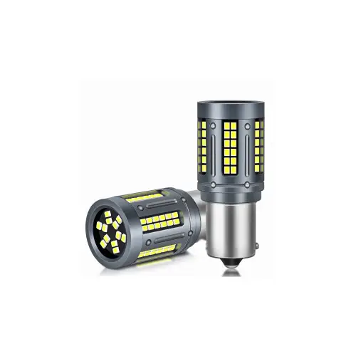 Ultima șansă Set 2 becuri LED BAU15S Canbus 12V-24V, nonpolar, alb 1000 lm, 25W (HH005)