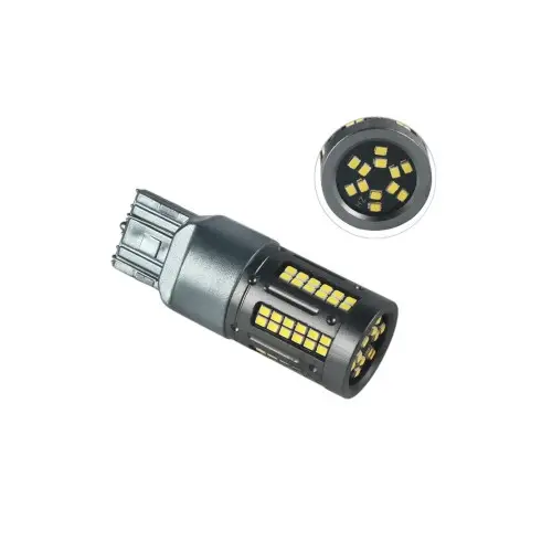Set 2 becuri LED auto T20 7440, 2 faze, Canbus, alb 1000 lm, 12V-24V Ofertă limitată