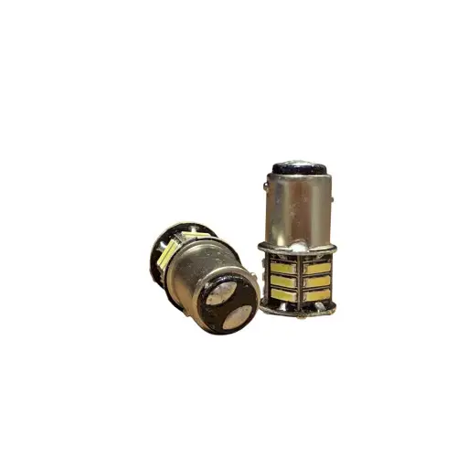 Set 2 becuri LED BAZ15D 1157 (P21/5W), 2 faze, 21 SMD, 12V, 300 lm, alb Reducere