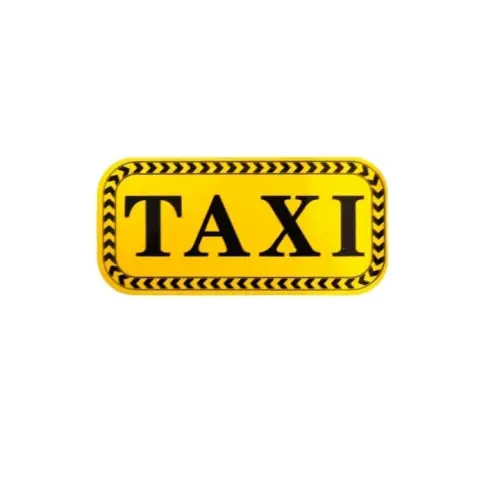 Lichidare de stoc Abțibild Taxi auto 13,5 x 6,5 cm, autocolant rezistent pentru interior și exterior (ANT08)