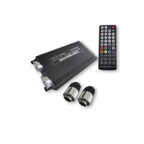 Kit fibra optica pentru plafon instelat LED RGB cu telecomanda, 1000 fire 3 m, 12V Chilipir