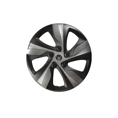Set 4 capace roti Evo 15 inch, negru-gri antracit, pentru jante de otel Preț mic