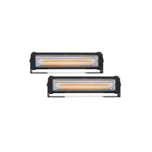 Cumpără online Set 2 lămpi LED stroboscopice de avertizare galbene 12V, cu controler, IP65 (HAL277)