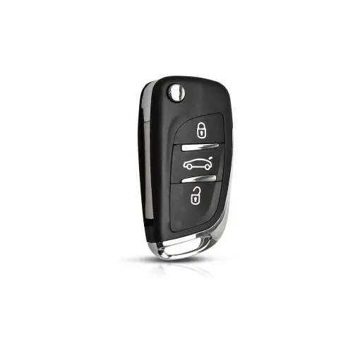 Vezi acum Carcasă cheie telecomandă compatibilă Peugeot/Citroen, 3 butoane, cu lamelă – 1111R