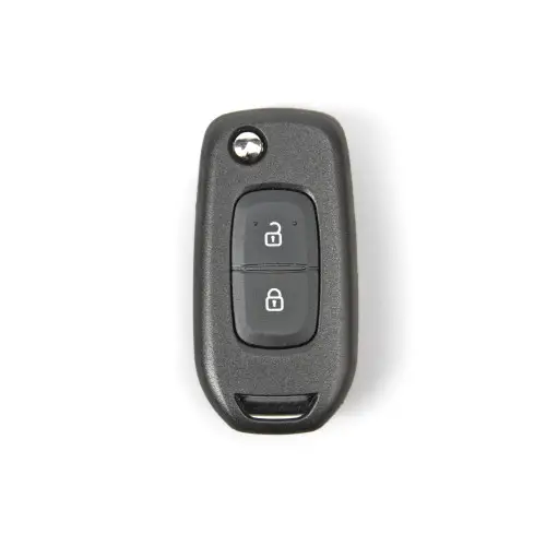 Bestseller Carcasă cheie telecomandă compatibilă Renault, 2 butoane, cu lamelă metalică (Cod 2220-2)