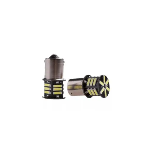 Ultima șansă Set 2x bec LED BA15S 24V, 21 SMD, 300 lm, lumină albă, tip o fază