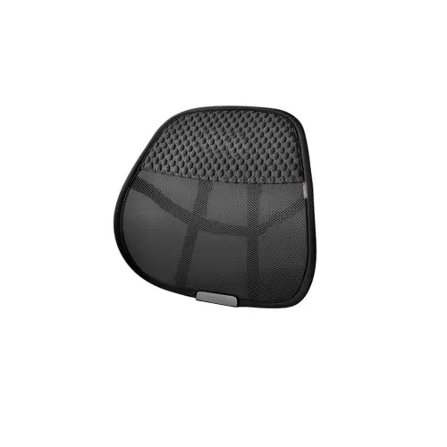 Suport lombar ergonomic pentru scaun auto si birou, plasa elastica, negru Chilipir