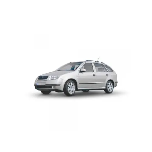 Set 4 bandouri protecție uși pentru Skoda Fabia I Combi (1999–2007), negru satinat Preț redus