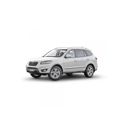 Plată sigură Set 4 bandouri protectie usi pentru Hyundai Santa Fe SUV 2006–2011, negru satinat (F-11)