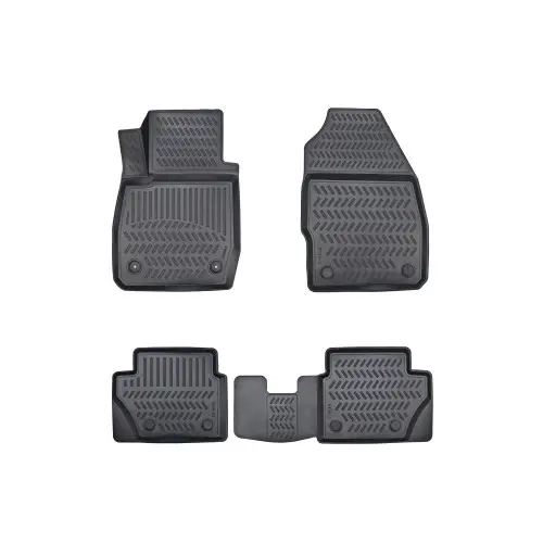 Set covoare cauciuc tip tavita pentru Ford Fiesta 2018-2023, 4 buc, negru Livrare rapidă